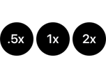 0.5x, 1x, 2x